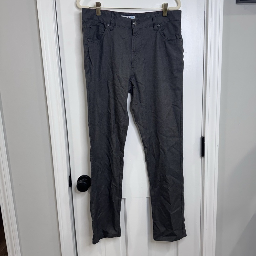 Johnnie-O Mens 30x30 Gray Stretch Pants Straight Casual Performance Chinos - Picture 2 of 9